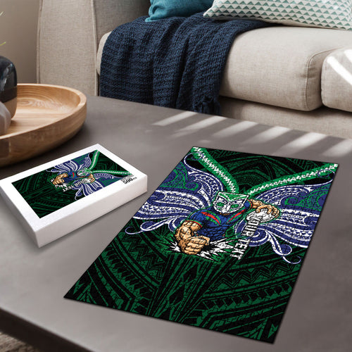 Custom New Zealand Warriors Puzzle Maori Warrior Polynesia Islander Rugby Mascot