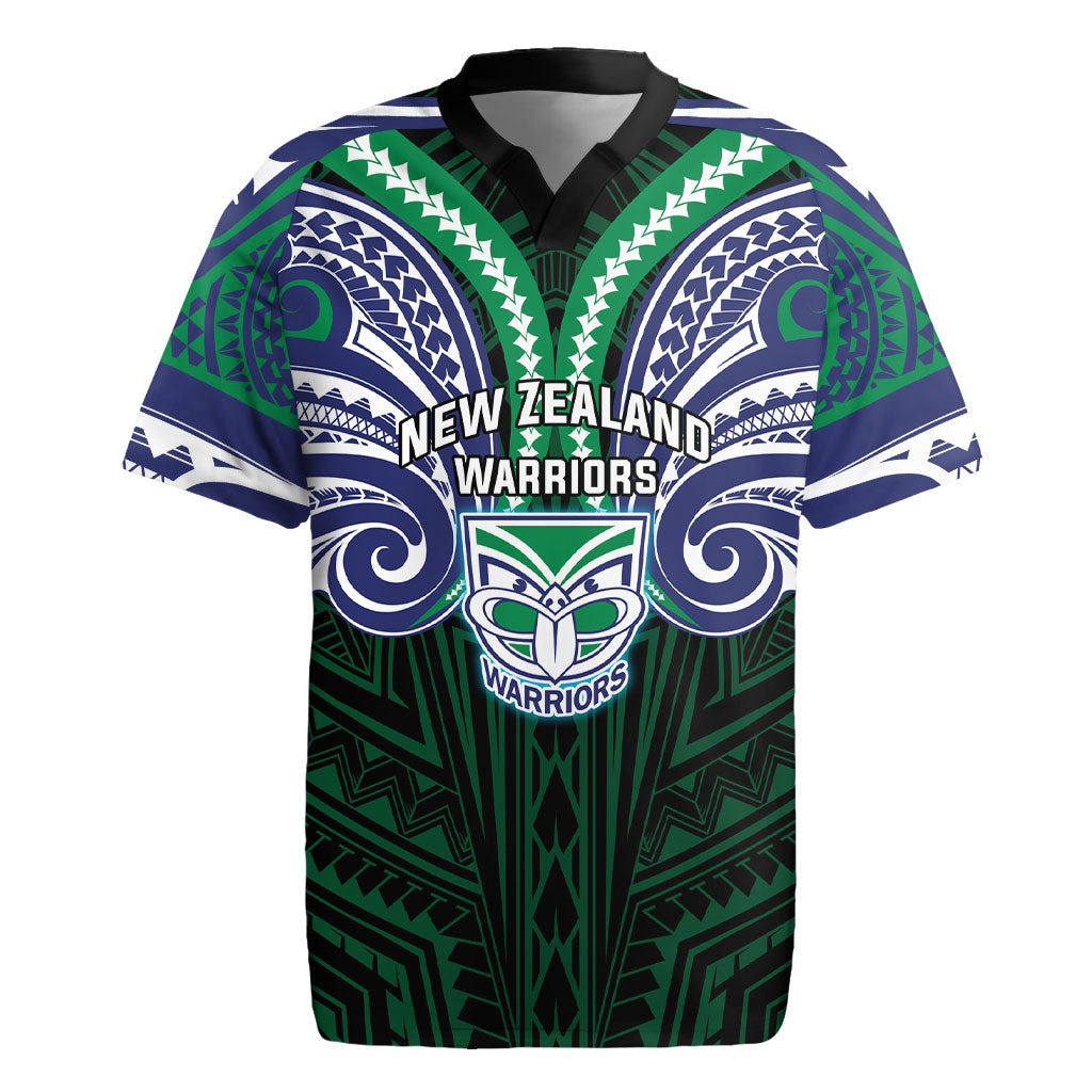 Custom New Zealand Warriors Rugby Jersey Maori Warrior Polynesia Islander Rugby Mascot