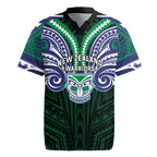 Custom New Zealand Warriors Rugby Jersey Maori Warrior Polynesia Islander Rugby Mascot