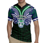 Custom New Zealand Warriors Rugby Jersey Maori Warrior Polynesia Islander Rugby Mascot