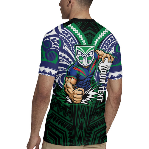 Custom New Zealand Warriors Rugby Jersey Maori Warrior Polynesia Islander Rugby Mascot