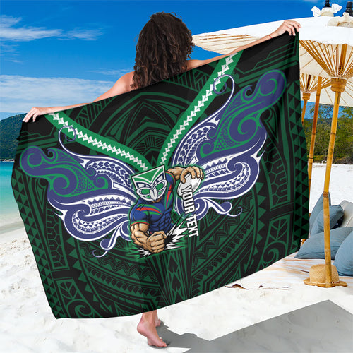 Custom New Zealand Warriors Sarong Maori Warrior Polynesia Islander Rugby Mascot