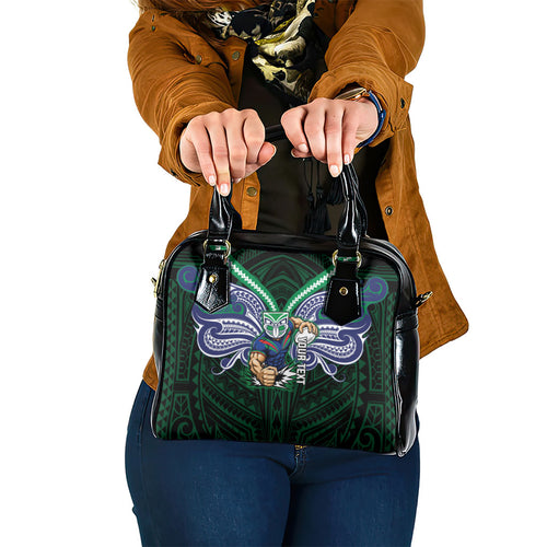 Custom New Zealand Warriors Shoulder Handbag Maori Warrior Polynesia Islander Rugby Mascot