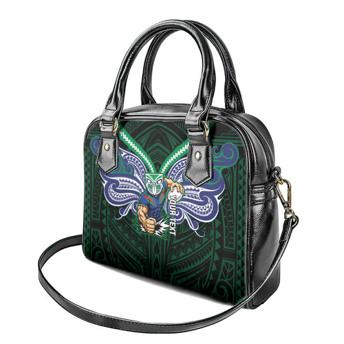Custom New Zealand Warriors Shoulder Handbag Maori Warrior Polynesia Islander Rugby Mascot