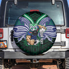 Custom New Zealand Warriors Spare Tire Cover Maori Warrior Polynesia Islander Rugby Mascot