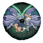 Custom New Zealand Warriors Spare Tire Cover Maori Warrior Polynesia Islander Rugby Mascot
