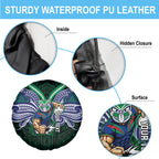 Custom New Zealand Warriors Spare Tire Cover Maori Warrior Polynesia Islander Rugby Mascot