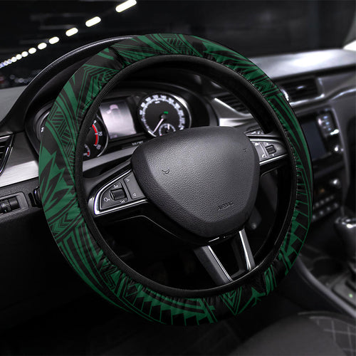 New Zealand Warriors Steering Wheel Cover Maori Warrior Polynesia Islander Rugby Mascot