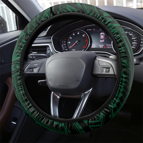 New Zealand Warriors Steering Wheel Cover Maori Warrior Polynesia Islander Rugby Mascot
