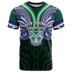 Custom New Zealand Warriors T Shirt Maori Warrior Polynesia Islander Rugby Mascot