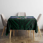 Custom New Zealand Warriors Tablecloth Maori Warrior Polynesia Islander Rugby Mascot