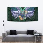 Custom New Zealand Warriors Tapestry Maori Warrior Polynesia Islander Rugby Mascot