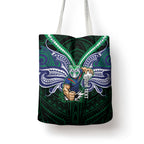 Custom New Zealand Warriors Tote Bag Maori Warrior Polynesia Islander Rugby Mascot