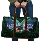 Custom New Zealand Warriors Travel Bag Maori Warrior Polynesia Islander Rugby Mascot