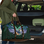 Custom New Zealand Warriors Travel Bag Maori Warrior Polynesia Islander Rugby Mascot