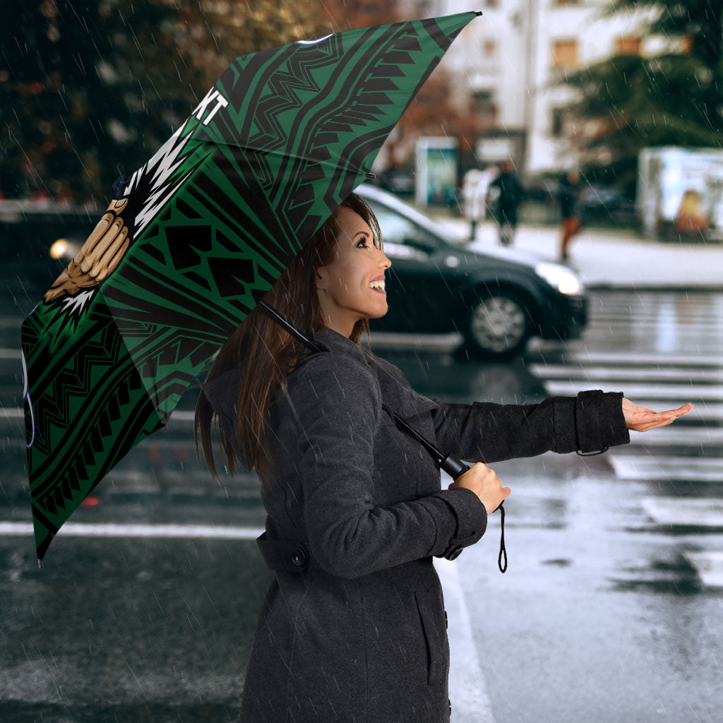 Custom New Zealand Warriors Umbrella Maori Warrior Polynesia Islander Rugby Mascot