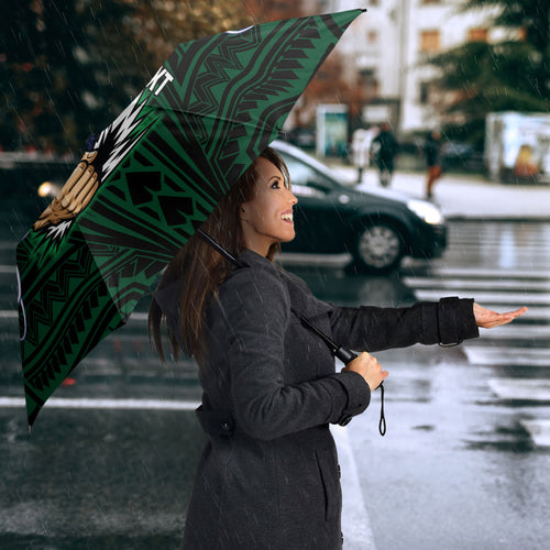 Custom New Zealand Warriors Umbrella Maori Warrior Polynesia Islander Rugby Mascot