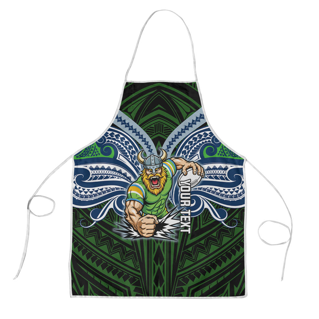 Custom Canberra Raiders Apron Viking Warrior Polynesia Islander Rugby Mascot