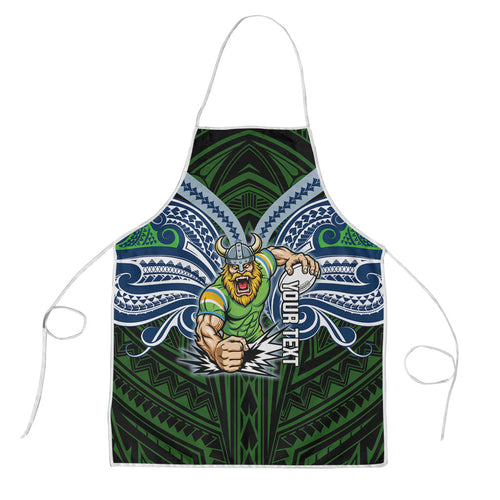 Custom Canberra Raiders Apron Viking Warrior Polynesia Islander Rugby Mascot