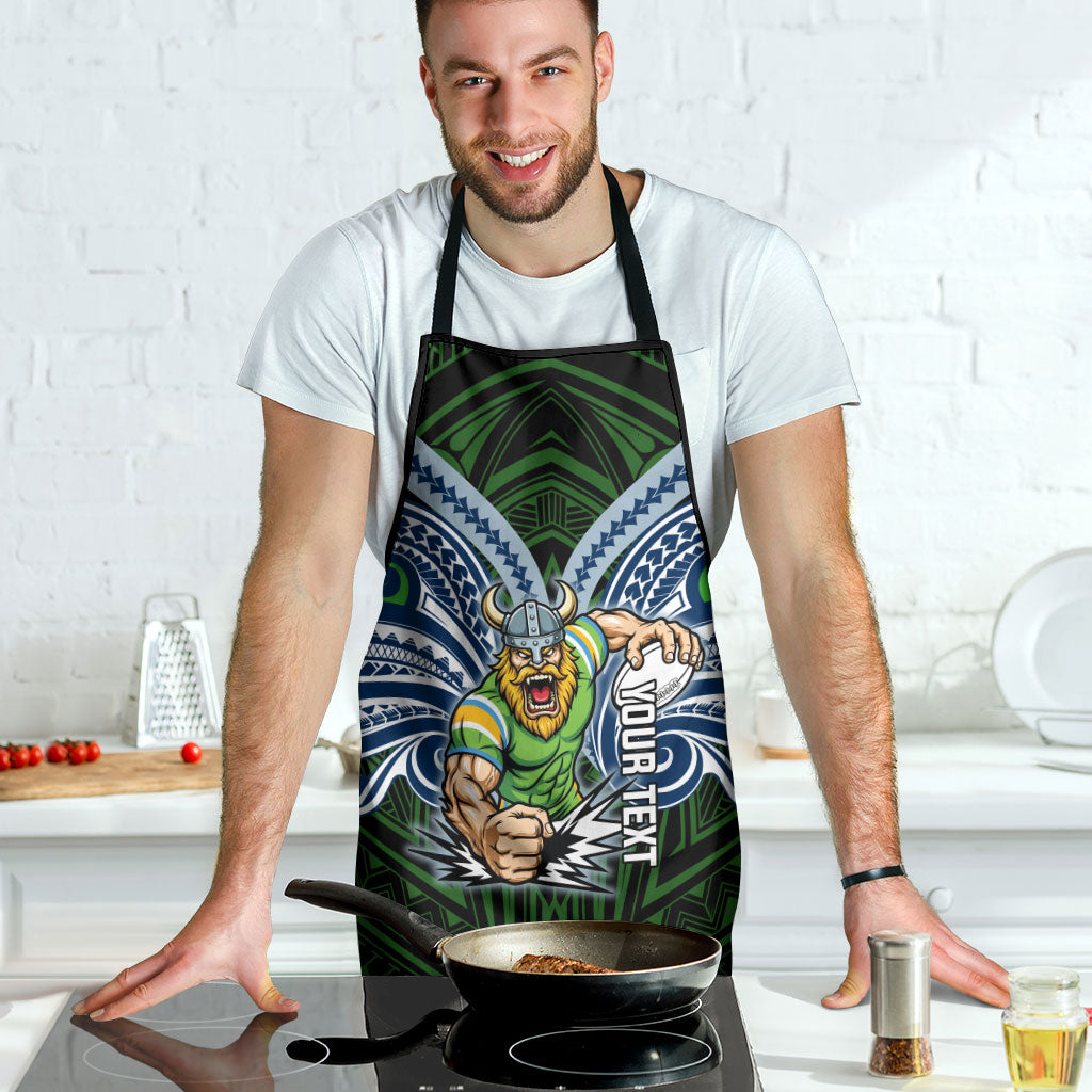 Custom Canberra Raiders Apron Viking Warrior Polynesia Islander Rugby Mascot