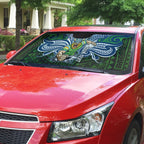 Custom Canberra Raiders Auto Sun Shade Viking Warrior Polynesia Islander Rugby Mascot