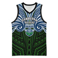 Custom Canberra Raiders Basketball Jersey Viking Warrior Polynesia Islander Rugby Mascot