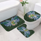 Custom Canberra Raiders Bathroom Set Viking Warrior Polynesia Islander Rugby Mascot