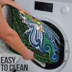 Custom Canberra Raiders Bathroom Set Viking Warrior Polynesia Islander Rugby Mascot