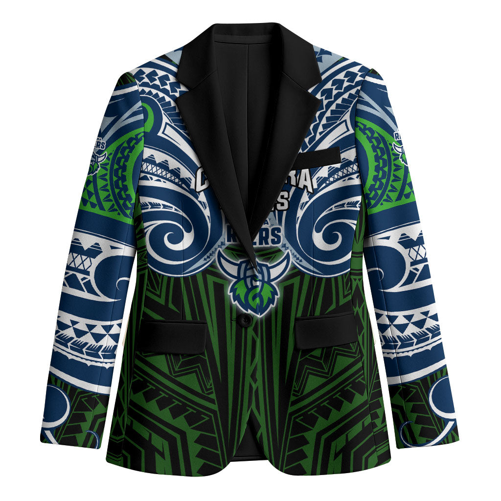 Custom Canberra Raiders Blazer Viking Warrior Polynesia Islander Rugby Mascot