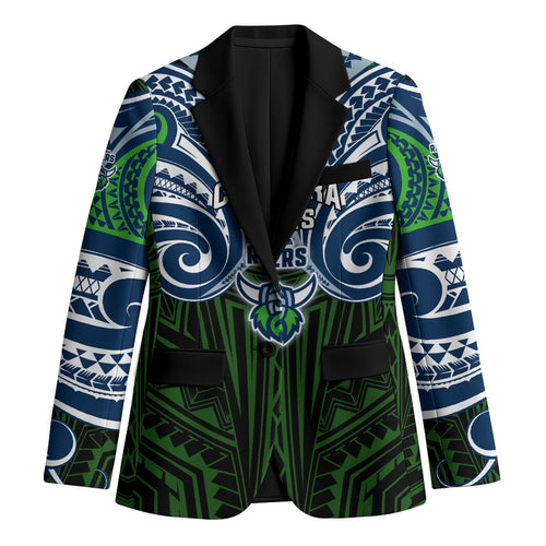 Custom Canberra Raiders Blazer Viking Warrior Polynesia Islander Rugby Mascot