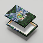 Custom Canberra Raiders Canvas Wall Art Viking Warrior Polynesia Islander Rugby Mascot