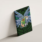 Custom Canberra Raiders Canvas Wall Art Viking Warrior Polynesia Islander Rugby Mascot