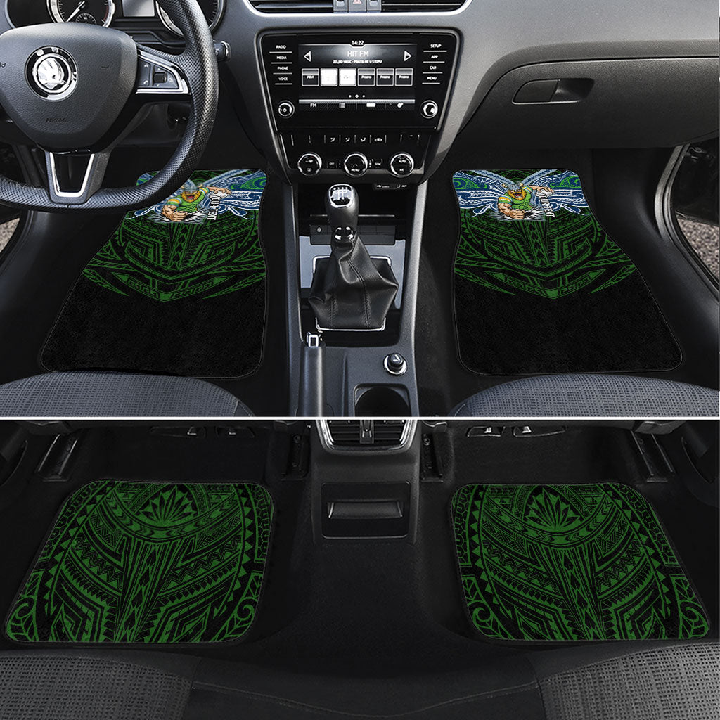 Custom Canberra Raiders Car Mats Viking Warrior Polynesia Islander Rugby Mascot