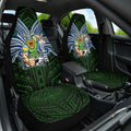 Custom Canberra Raiders Car Seat Cover Viking Warrior Polynesia Islander Rugby Mascot