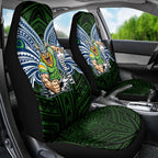 Custom Canberra Raiders Car Seat Cover Viking Warrior Polynesia Islander Rugby Mascot