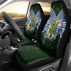 Custom Canberra Raiders Car Seat Cover Viking Warrior Polynesia Islander Rugby Mascot