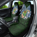Custom Canberra Raiders Car Seat Cover Viking Warrior Polynesia Islander Rugby Mascot
