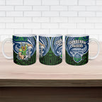 Custom Canberra Raiders Ceramic Mug Viking Warrior Polynesia Islander Rugby Mascot