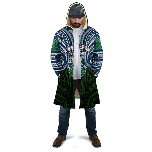 Custom Canberra Raiders Cloak Viking Warrior Polynesia Islander Rugby Mascot