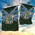 Custom Canberra Raiders Garden Flag Viking Warrior Polynesia Islander Rugby Mascot