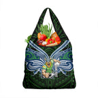 Custom Canberra Raiders Grocery Bag Viking Warrior Polynesia Islander Rugby Mascot