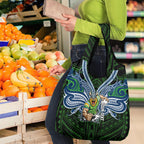 Custom Canberra Raiders Grocery Bag Viking Warrior Polynesia Islander Rugby Mascot