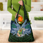 Custom Canberra Raiders Grocery Bag Viking Warrior Polynesia Islander Rugby Mascot