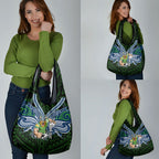 Custom Canberra Raiders Grocery Bag Viking Warrior Polynesia Islander Rugby Mascot