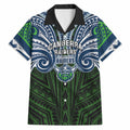 Custom Canberra Raiders Hawaiian Shirt Viking Warrior Polynesia Islander Rugby Mascot