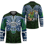Custom Canberra Raiders Hockey Jersey Viking Warrior Polynesia Islander Rugby Mascot