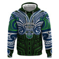 Custom Canberra Raiders Hoodie Viking Warrior Polynesia Islander Rugby Mascot