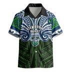Custom Canberra Raiders Kid Hawaiian Shirt Viking Warrior Polynesia Islander Rugby Mascot