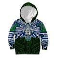Custom Canberra Raiders Kid Hoodie Viking Warrior Polynesia Islander Rugby Mascot
