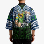 Custom Canberra Raiders Kimono Viking Warrior Polynesia Islander Rugby Mascot